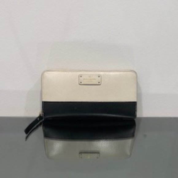 Clear Out-EUC Kate spade color block leather zip around wallet - Picture 1 of 13
